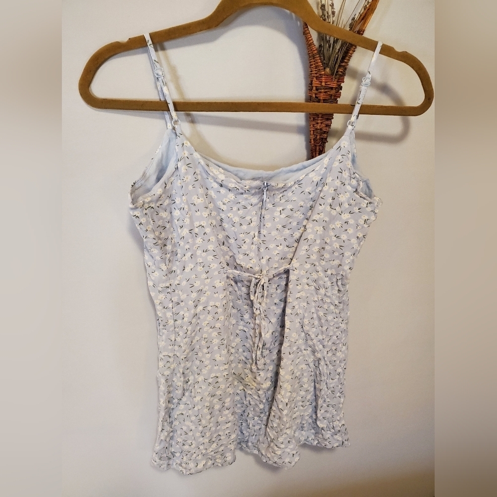 Kids Floral Blue Dress - Picture 2 of 7